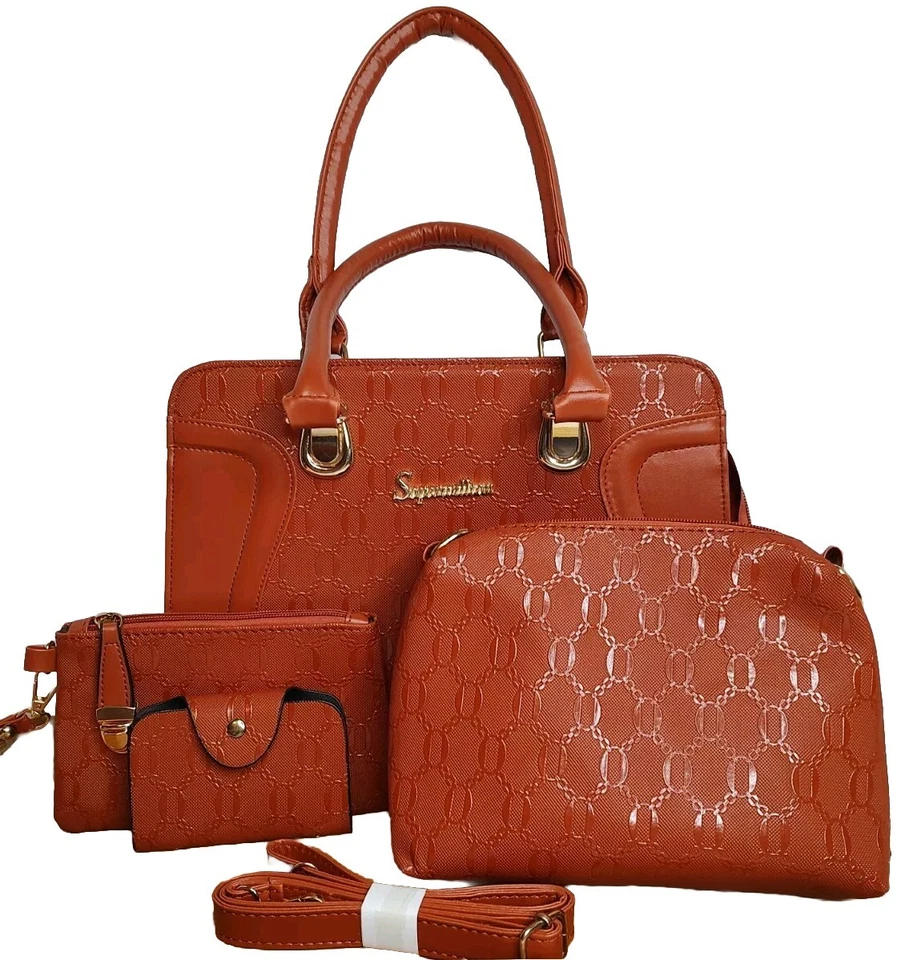 Soperwillton 4-Piece Set, Shoulder Handbag -Clutch-ID Holder- Purse - Image 2 of 4