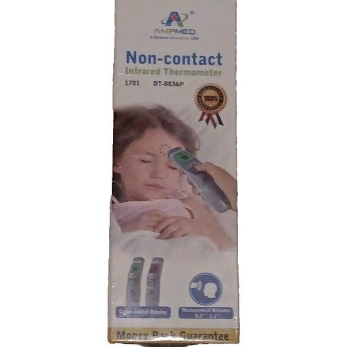 Amplim Non-Contact Touchless Infrared Digital Forehead Thermometer Adult & Baby