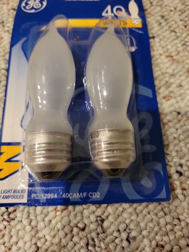(2) REPLACEMENT BULBS FOR GE 40CAM/F CD/2 40W 120V - Picture 4 of 5