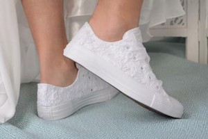lace white converse