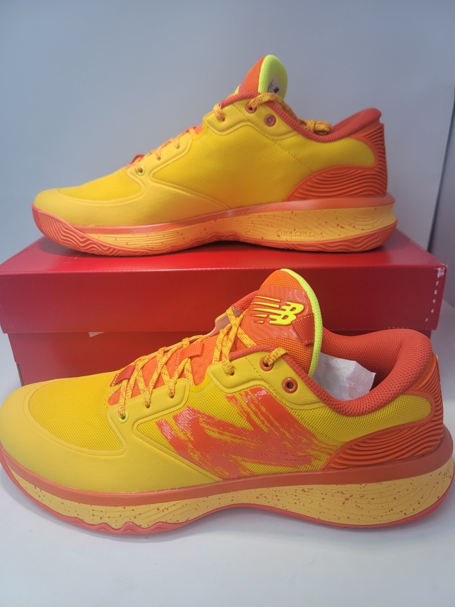 HESI low men’s basketball shoes US mens size 12 orange/yellow NEW BALANCE HESI LOW V2 – CourtSide Melbourne main image 4
