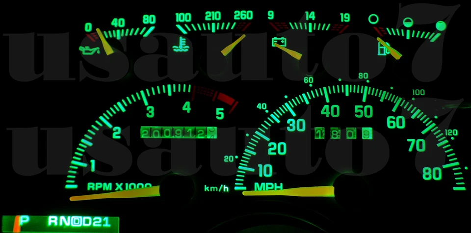NEW Dash Cluster Gauge GREEN LED LIGHTS KIT Fits 88-94 Chevy GMC C/K1500 C/K2500 - Image 2 of 3
