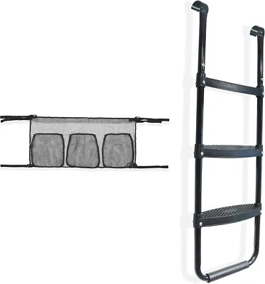 MAGERDY FIELDS Slip Safety Proof Trampoline Ladder Backyard Outdoor Easy Assemble Enclosure