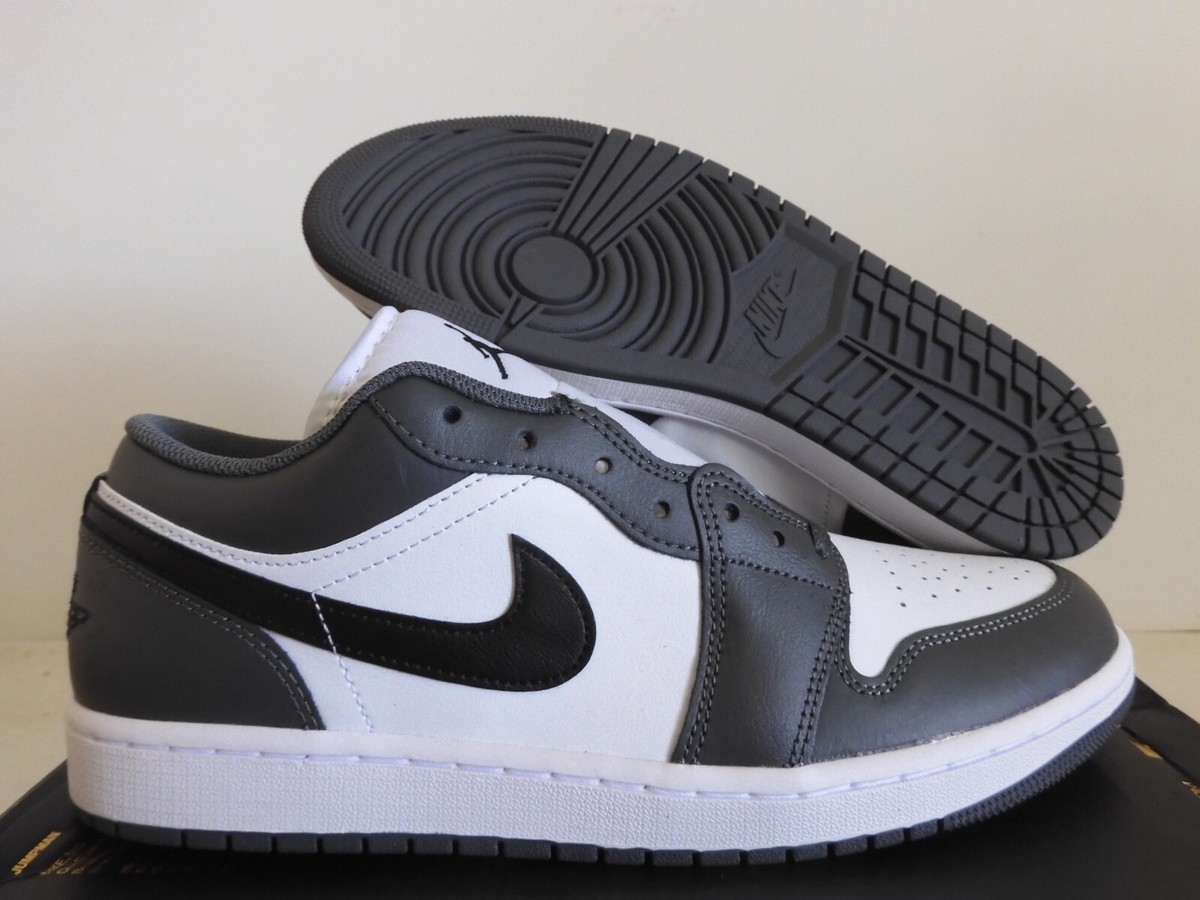 Nike Air Jordan 1 Low White-Black-Iron Grey Sz 11 [553558
