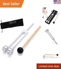 Accurate 128 Hz Tuning Fork with Handle  Reflex Hammer for Health Checks