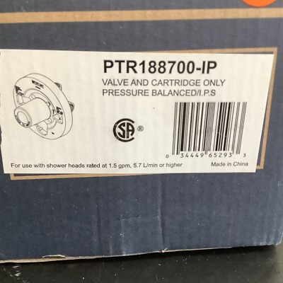 #ad Peerless Pressure Balance Valve and Cartridge PTR188700 IP $25.00