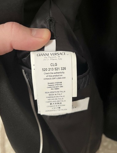 Versace Sakko/Blazer in der Gr.48 Farbe:Navy Neu - KEIN FAKE!!! - Bild 4 von 6