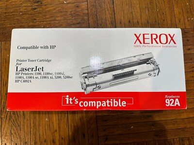XEROX Printer Toner Cartridge HP 92A  For Laser Jet HP Printers Replaces