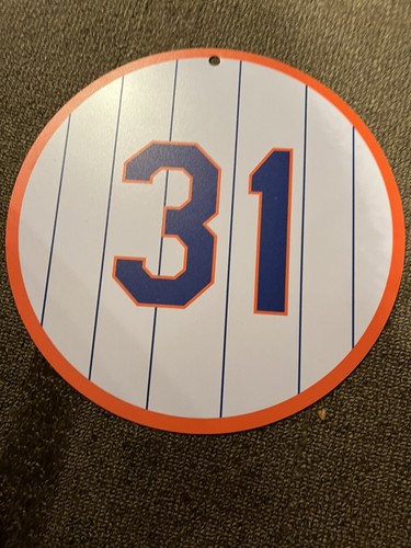 NY METS MIKE PIAZZA RETIRED NUMBER SIGN #31 HALL OF FAME HOF MLB BASEBALL - Picture 2 of 2