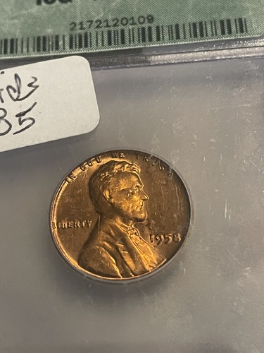 1958 Icg Ms 67 Red Lincoln Cent Cheap! Free Shipping - Picture 2 of 10