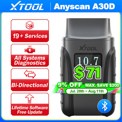 2025 XTOOL A30D Car BiDirectional Scanner Automotive Diagnostic Tool FREE UPDATE