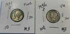1931 & 1936 Mercury Silver Dimes -20