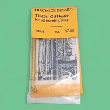 Trackside Details TD-173 Oil Heater Burning Shay Brass G Gauge