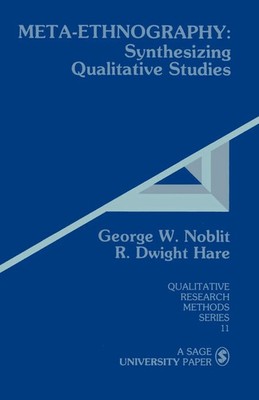 George W. Noblit (u. a.) | Meta-Ethnography | Taschenbuch | Englisch (1988)