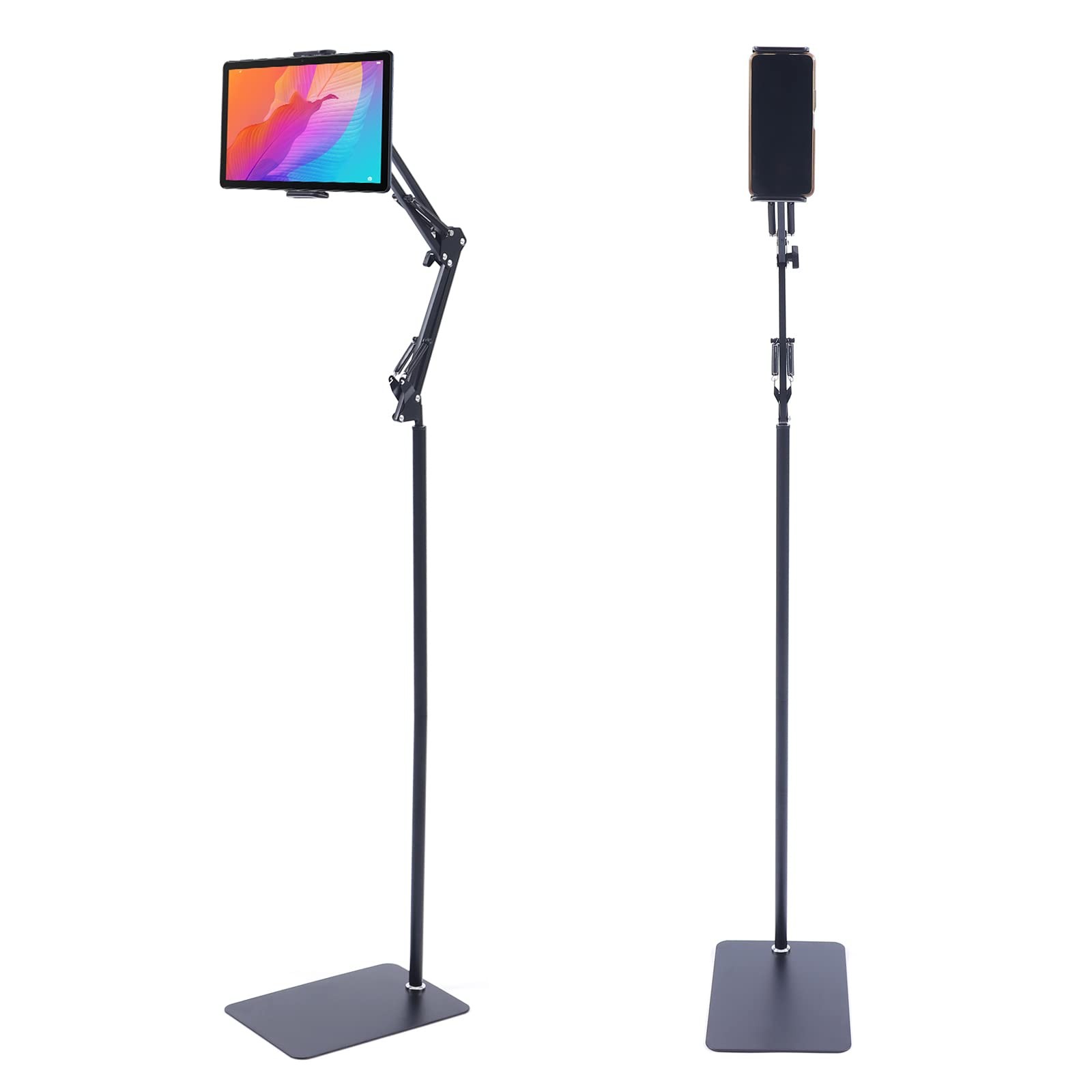 Adjustable Floor Mount Tripod Stand Holder Bracket for 4-17cm Tablet iPad Phone