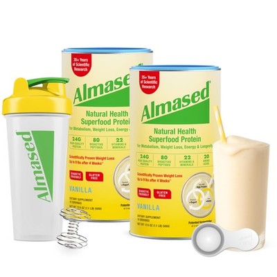 Almased Meal Replacement Shakes for Weight Loss - Protein Powder - Starter Ki...