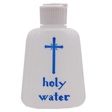 Holy Water Bottle Empty Reusable Plastic Dispenser with Sprinkle Top 150ml