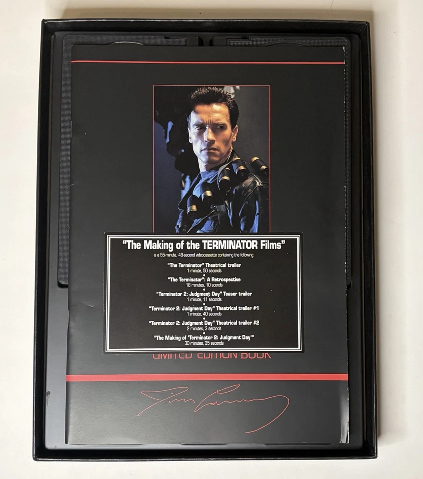 The Terminator Collection Limited Edition Box Set 3 VHS and Collectors Book 1992 - Image 4 of 4