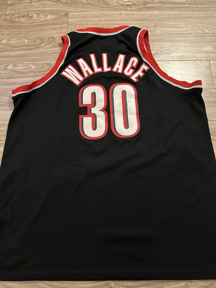 Camiseta deportiva de colección Portland Trailblazers Rasheed Wallace #30 Nike auténtica Swingman 3XL Foto 2 de 4