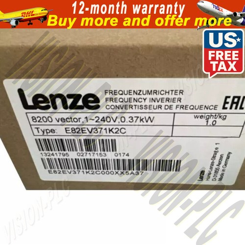 US Free TAX LENZE NEW E82EV371K2C E82EV371-2C E82EV371_2C Servo IN BOX