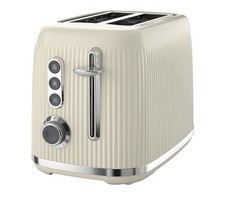 Breville Bold 2 Slice Toaster High-Lift Wide Slots Cream & Silver Chrome VTR003