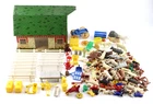 Vtg 60s Marx Modern Farm Set & HUGE Animal Lot