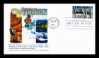 DR JIM STAMPS US COVER GREAT OUTDOORS CROSS COUNTRY SKIING FDC PANDA CACHET