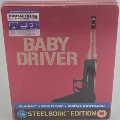 Baby Driver Steelbook Blu-ray Limited Edition Kevin Spacey Zone B