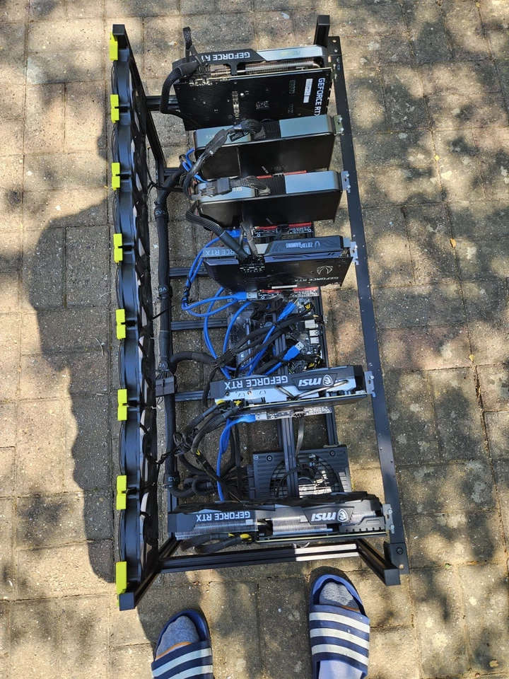 Mining rig about  400mhs  6 CPUs - Image 4 of 4