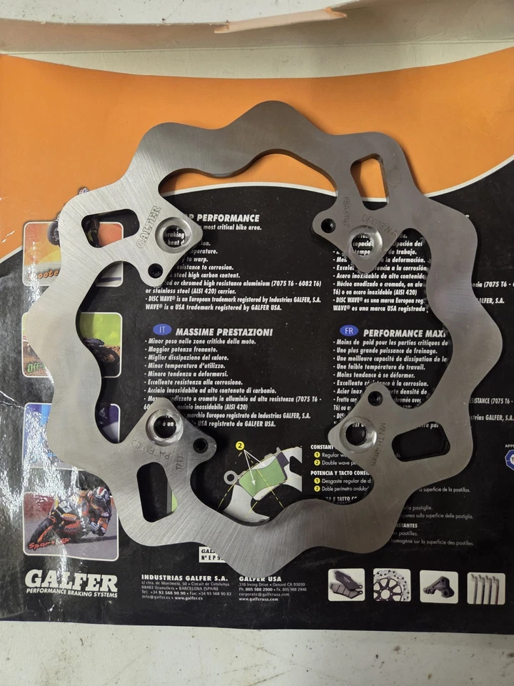 Rotor de onda de montaje sólido trasero Galfer Honda CBR1000RR Triumph Daytona Speed 4 #dw1 Foto 2 de 4