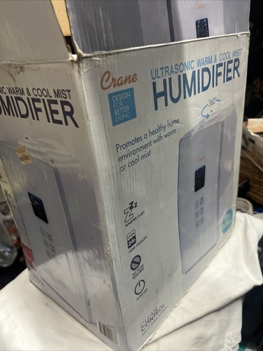 Crane EE-8064 Digital Ultrasonic Warm and Cool Mist Humidifier - White - Picture 6 of 14