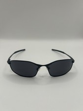 New Oakley WHISKER 4141-0160 Sunglasses Satin Carbon w/ Prizm Black iridium
