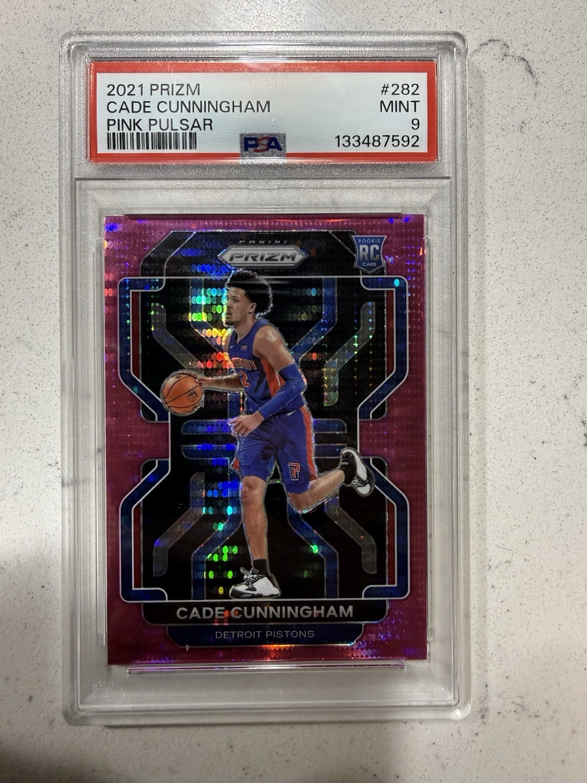 2021-22 Panini Prizm - Cade Cunningham #282 Pink Pulsar Prizm /42 (RC)