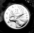 1966 25¢ silver proof like coin in original mint cellophane