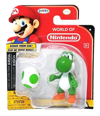 Jakks Pacific Yoshi with Egg World of Nintendo Figure Super Mario Bros NEW