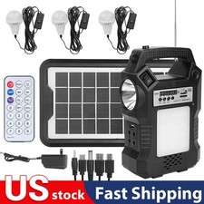 Emergency Wind Up Solar Radio Hand Crank FM/AM Power Bank LED Torch w/3Bulbs K07