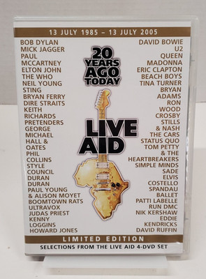 Live Aid: 20 Years Ago Today Limited Edition DVD 2005 Rock Festival