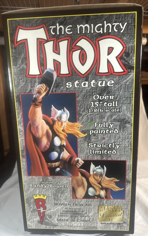 The Mighty Thor Bowen Designs 1999 Marvel 15" Estatua #14/3000 (ST) Foto 4 de 4