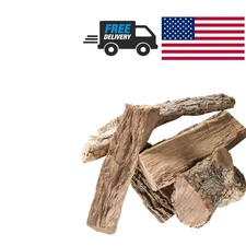 Hickory Mini Log Smoker Chips 25 Pound for Meat and Veggie Flavor