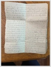 Handwritten Old Testament Notes 1930s Biblical Manuscript Exodus Moses Aaron