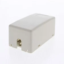 Hubbell Office White 1-Port Data Keystone Housing Surface Mount Box ISB1OWP