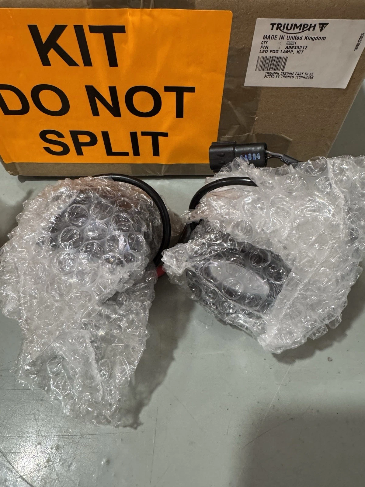 Triumph Genuine 800 Sport LED Fog Light Kit A9830212 Brand New In Box 6