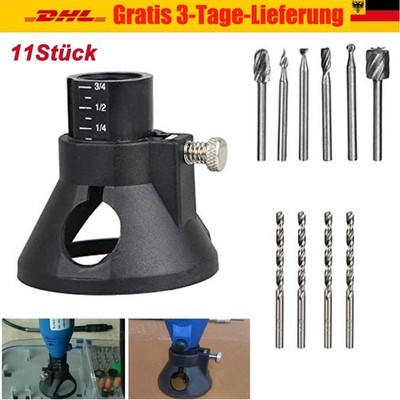 Fräser Spiralbohrer Aufsatz Zubehör Holz Kit für Mini-Dremel Schleifer Werkzeug