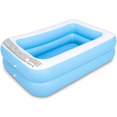 Kinder Planschbecken Eckig Deep Dive Pool Sommer Strand Garten Spaß 105x75cm