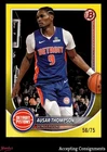 2025 Bowman Basketball Yellow Border Ausar Thompson #76