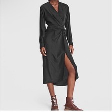 NWT Women's Rag & Bone Black Amber Long Sleeve Dress Size 2 $495