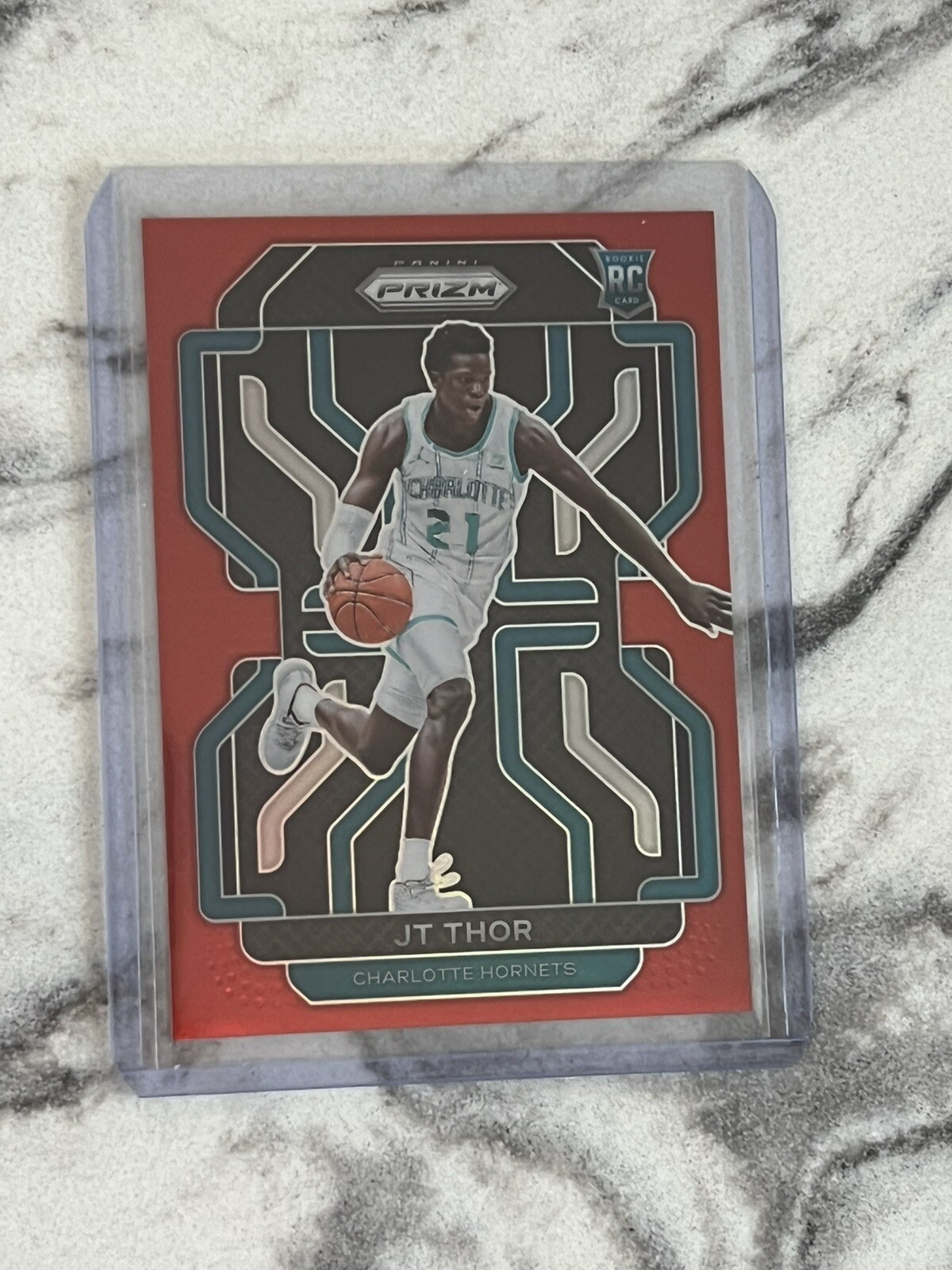 2021-22 Prizm JT Thor Red Prizm Rookie RC #/299 Hornets