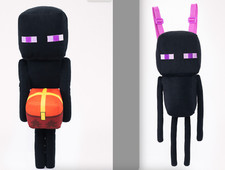 Minecraft Enderman Backpack  Holiday design BIG plush doll set 2023