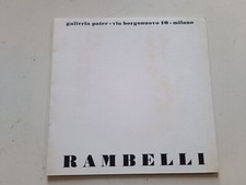 Amilcare Rambelli,Brossura/Invito Galleria Pater Milano Anni 60