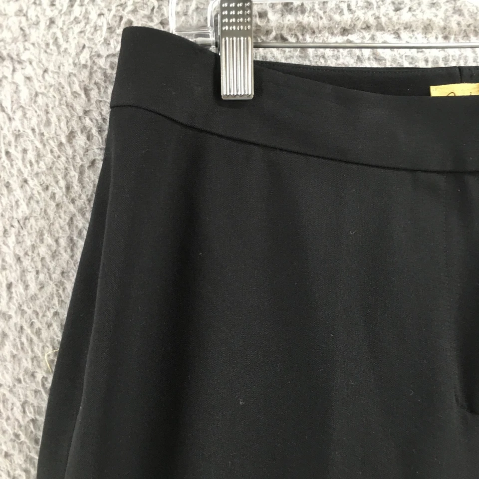 Pantalón de vestir Caslon para mujer 10 (30x32 real) negro tiro medio frente plano Foto 4 de 4